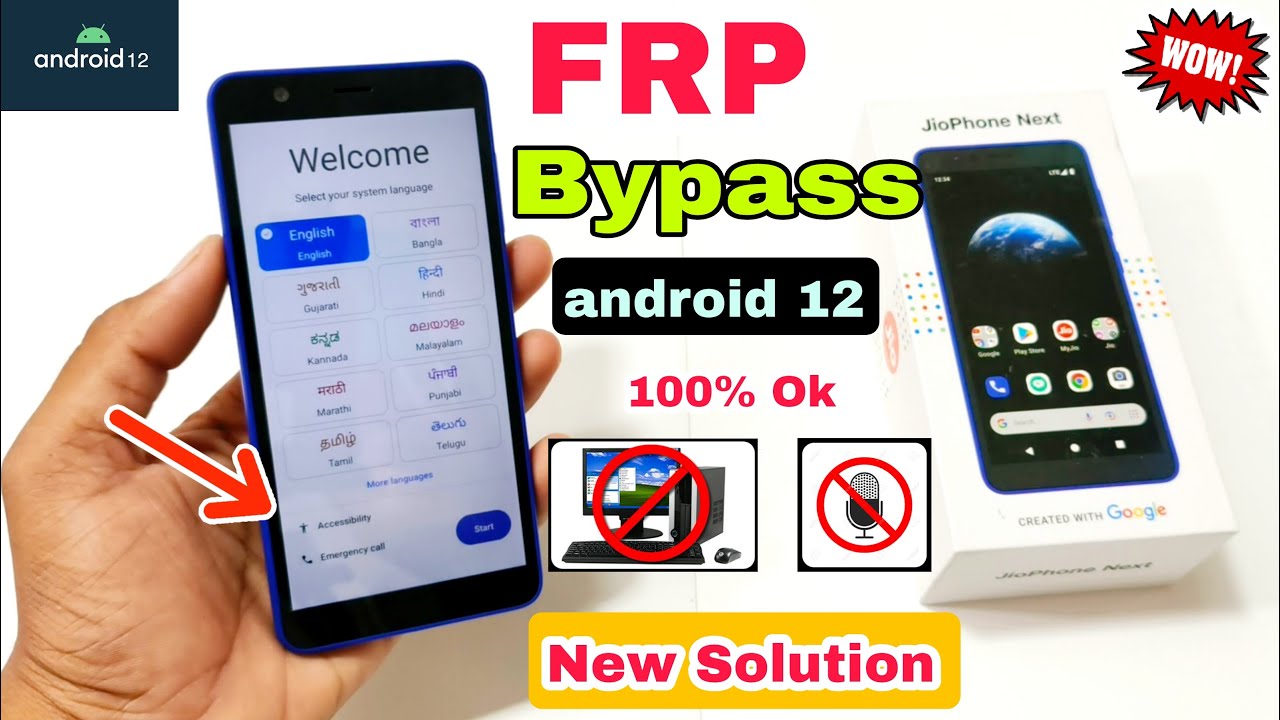 JioPhone Next FRP Bypass Android 12 | New Solution | JioPhone Next FRP Bypass Android 12 | New Solution |