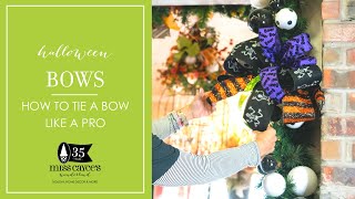 Bows: How to Tie a Halloween Bow Like a Designer Pro