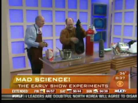  Scientist Birthday Party on Mad Science On The Cbs Early Show