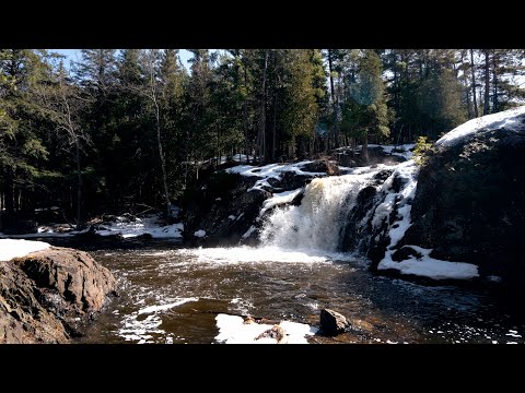 Dead River Falls - Traversing Marquette&#039;s Famous Waterfalls on the First Day of Spring