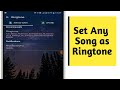How to set any song as ringtone (Android)