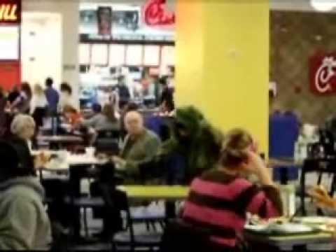 Some crazy guy wore a ghillie suit into a bunch of stores and acted like he was sneaking around on some special ops mission.