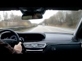 Driving fast on the Autobahn in a Mercedes S-Class (1)