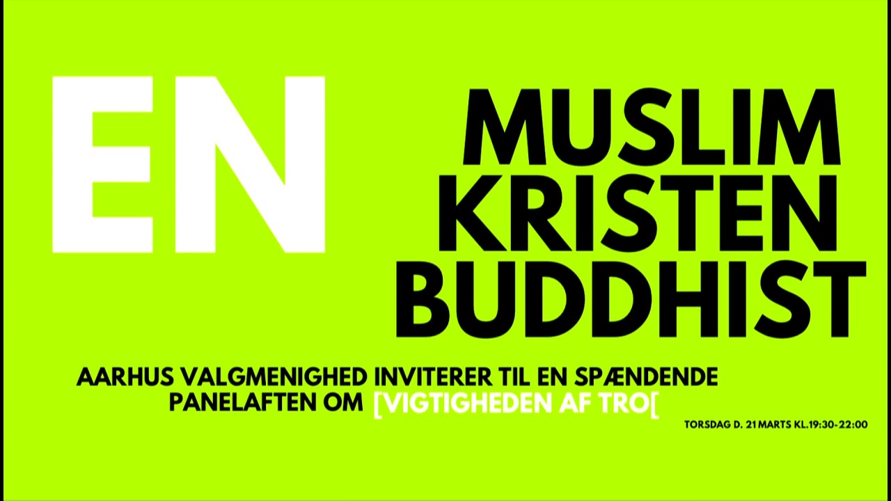 En muslim, en kristen og en buddhist (debat)