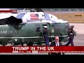 US President Donald Trump arrives in the UK - BBC News