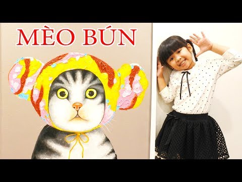 BÉ BÚN ĐI MUA TRANH CON MÈO VÀ TRANH CON LỢN ĐEO KÍNH và TRANH ĐỘNG VẬT ĐÁNG YÊU | CreativeKids