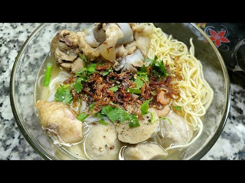 Cách nấu HỦ TIẾU XƯƠNG BÒ VIÊN thơm ngon - Món Ăn Ngon Mỗi Ngày