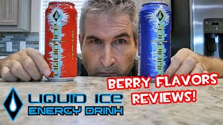 Liquid Ice BERRY FLAVORS Energy Drinks Reviews 🍒😮