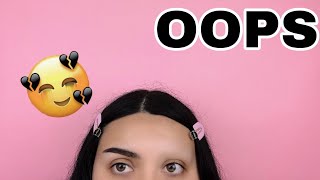 I SHAVED MY EYEBROW.....