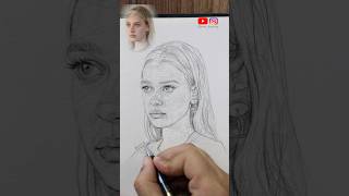 Нарисуйте Портрет За 30 Секунд! #Урок Рисования #Рисование #Метод Ткацкого Станка #Шорты