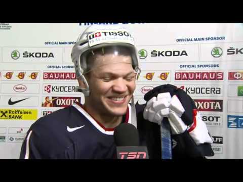 Jack Johnson, Kyle Okposo and Justin Faulk talk about Team USA's 7-2 victory ... Jack Johnson, Kyle Okposo and Justin Faulk talk about Team USA's 7-2 victory ...