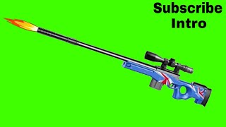 Awm Subscribe Intro Green Screen Pubg Gun Awm Green Screen Effect For Subscribe On Awm Green