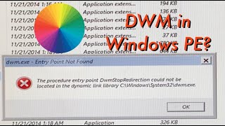 Dwm In Windows Pe? The Tech Boy