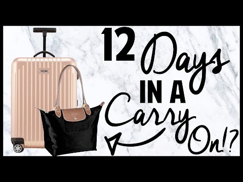 12 Days in Europe in a Carry-On?! // Packing Challenge!