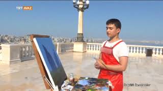 Alov Qullelerini Tesvir Eden Genc Ressam