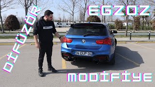 BMW F20'ye Difüzör ve Spor Egzoz uygulaması yaptık!