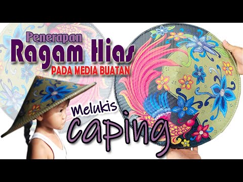 Penerapan Ragam Hias Pada Media Buatan || Melukis Caping || Materi Seni Budaya Kelas 7/Smt 2