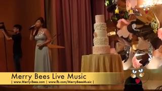 Merry Bees Live Music - Emcee Sylvia hosting a Wedding Dinner@Ritz Carlton