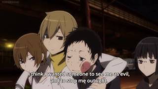 Durarara!! x2 Ketsu: Mikado Gets Stabbed