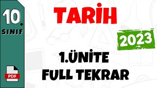 10.Sınıf Tarih 1.Ünite Full Tekrar Yerleşme Ve Devletleşme Sürecinde Selçuklu Türkiyesi Tyt-Ayt