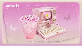 Flowers Dont Comparethey Just Bloom.study Time With Cozy Rain Soundscute & Kawaii Lo-Fi