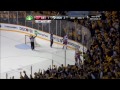 Last 2 mins of game. Handshakes. Detroit Red Wings vs Nashville Predators 4/20/12 NHL Hockey