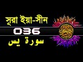 ( 036 ) সূরা ইয়াসীন বাংলা অর্থসহ..Surah Yasin With Bangla Translation