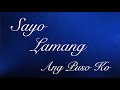 Sayo Lamang by FR.Manoling Francisco sung by Shell Music Club.Music Arranged & Mixed by Ronald Bello