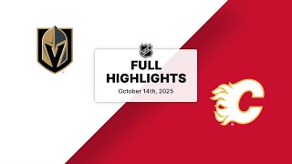 Nhl Highlights Den Knights Vs. Flames October 14, 2025