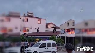Fethiyede Bir Turistin Kaldığı Otel Odasında Yangın Çıkardığı Öne Sürüldü