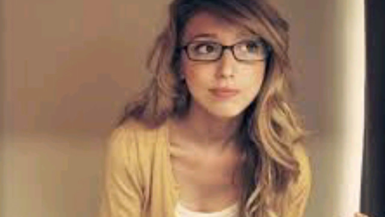Blonde teen with glasses solo fan images