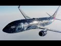 Air-to-air: WestJet Magic Plane in flight
