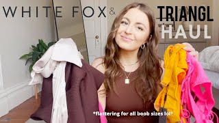 White Fox Boutique Triangl Bikini Try On Haul