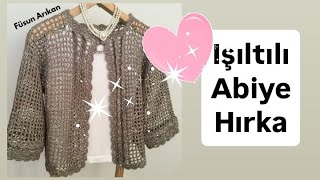 Si̇mli̇ Pullu İple Tiğ İşi̇ Abi̇ye Hirka