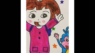 Dora The Explorer Dora And Buji Aswin Drawing..