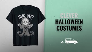 Clever Halloween Costumes 2018: Hug Me Grim Reaper Funny Halloween Clever 2018 T-Shirt