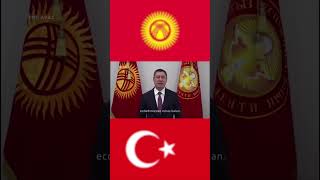 Kırgızistan Cumhurbaşkanı Sadır Caparov, Türkiye Cumhuriyeti'nin 100. Yılını Kut
