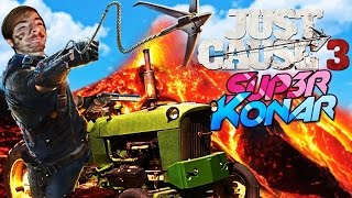 Faire Du Tracteur Dans Un Volcan Just Cause 3