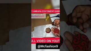 Ankara Fabric Earring Full Video On My Channel