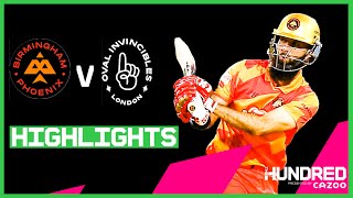 Birmingham Phoenix vs Oval Invincibles - Highlights | The Hundred 2021