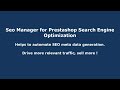 Prestashop SEO Module - SEO Manager video tutorial