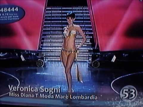 Veronica Sogni,Miss Diana T Moda Mare Lombardia,Top 20 at Miss Italia 2009.Bikini Catwalks