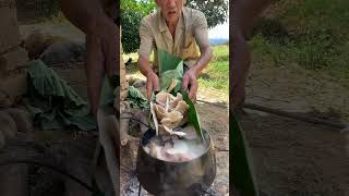 China Grandmother cooking Show || Eat fatty meat, pork skin, pork thighs, beef r