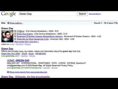 Google Music Search Feature
