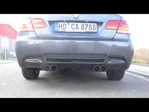 AUSPUFF AUSPUFFBLENDE SPORT BLENDEN ENDROHRE CHROME BMW E92 E91 330d 335d 101mm