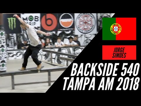 JORGE SIMOES BACKSIDE 540 OVER THE HIP TO END HIS TAMPA AM FINALS RUN