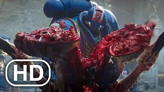 Warhammer 40K Ultramarines Destroy Alien Army Scene (2023) 4K Ultra Hd