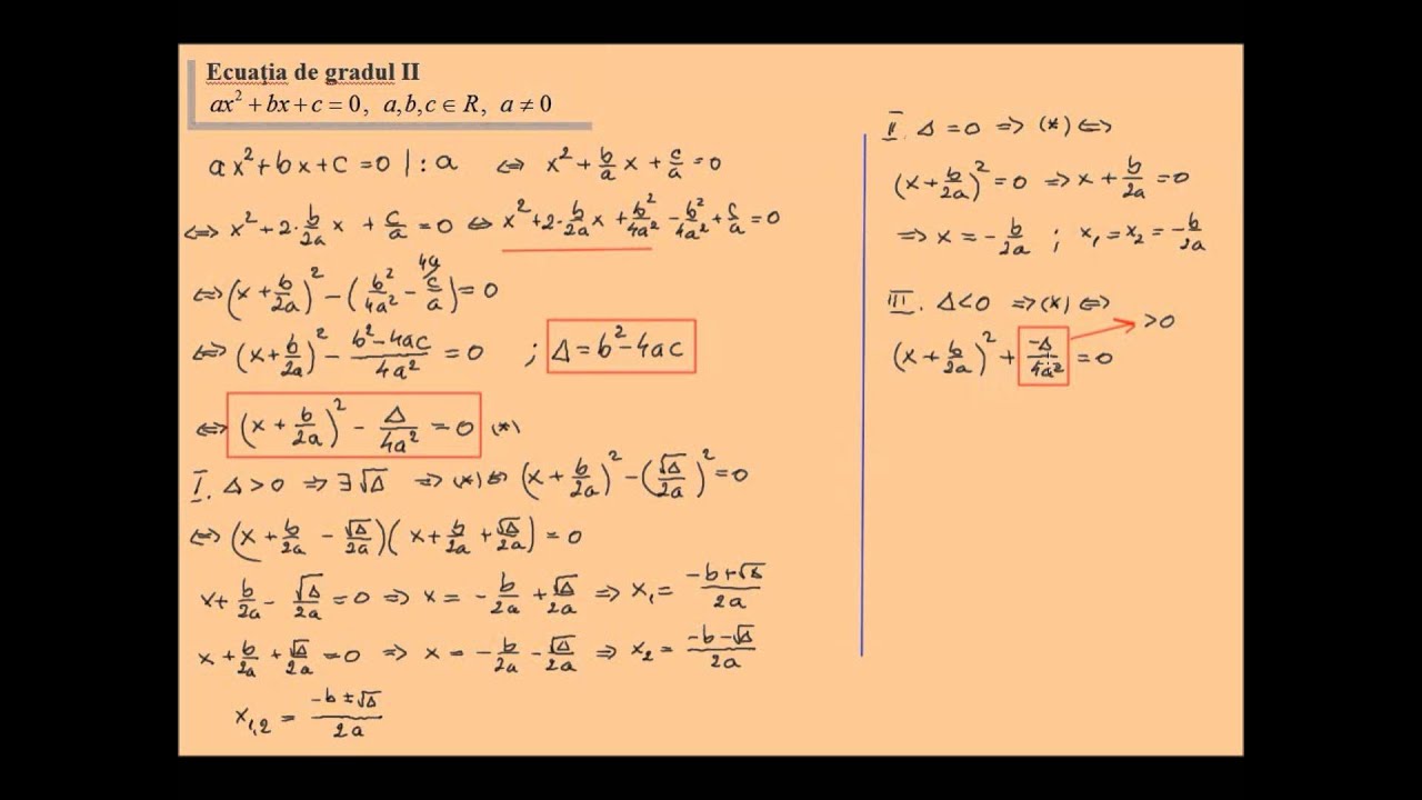 exemple de ecuatii de gradul 2