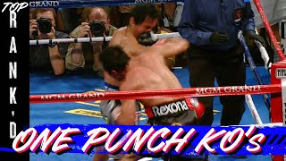 10 Bone Crushing One Punch Knockouts | TOP RANK'D | FIGHT HIGHLIGHTS