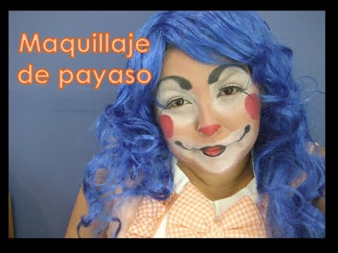 maquillaje facil de payaso
